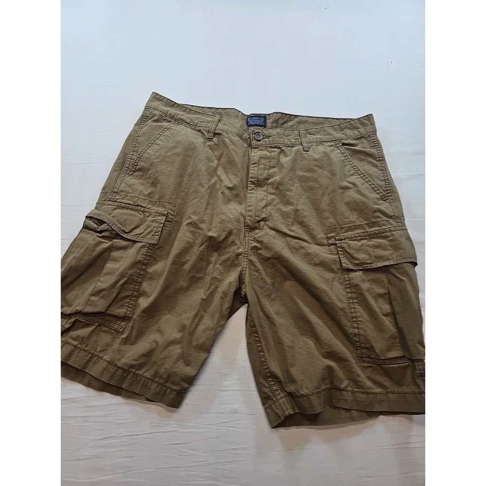 Levis Shorts Mens 38 Brown Utility Cargo Pocket Casual Outdoor Summer